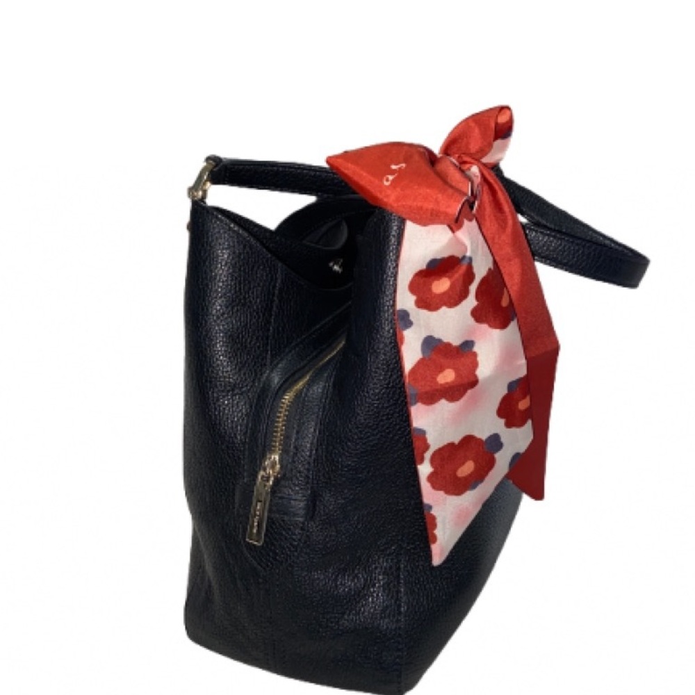 Kate Spade Leila Medium Triple Compartment Shoulder Bag Leather Black - Picture 2 of 8